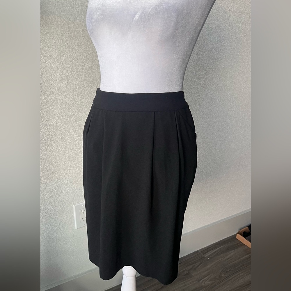 Maje small Black pleated pencil Skirt